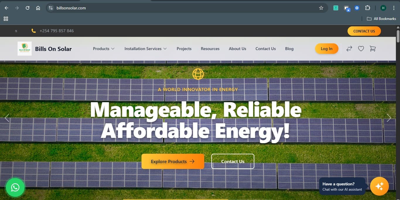 Bills On Solar EA Limited